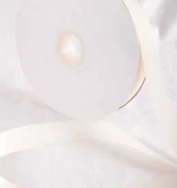 Almond Cream 100 Yard / 91 metre Roll Grosgrain Ribbon 25 / 38 mm Florist Wedding