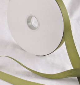 Moss Green 100 Yard / 91 metre Roll Grosgrain Ribbon 25 / 38 mm Florist Wedding