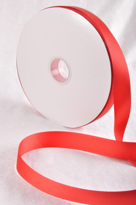 Red 100 Yard / 91 metre Roll Grosgrain Ribbon 10 / 25 / 38 / 63 mm Florist Wedding