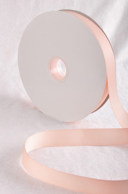 Peach Pink 100 Yard / 91 metre Roll Grosgrain Ribbon 25 / 38 mm Florist Wedding