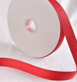 Scarlet Red 100 Yard / 91 metre Roll Grosgrain Ribbon 25 / 38 mm Florist Wedding