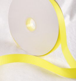Light Yellow 100 Yard / 91 metre Roll Grosgrain Ribbon 10 / 25 / 38 mm Florist Wedding