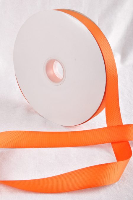 Dark Orange 100 Yard / 91 metre Roll Grosgrain Ribbon 25 / 38 mm Florist Wedding