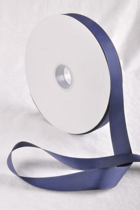 Navy Blue 100 Yard / 91 metre Roll Grosgrain Ribbon 10 / 25 / 38 mm Florist Wedding